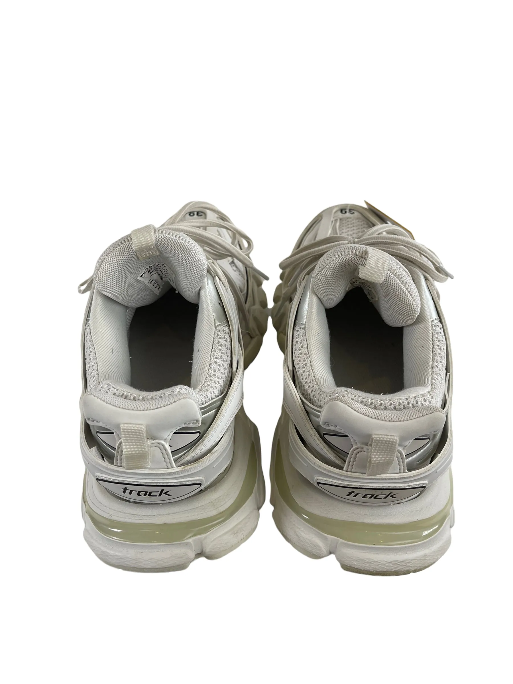 Balenciaga White Leather ‘Track’ Trainers - UK6