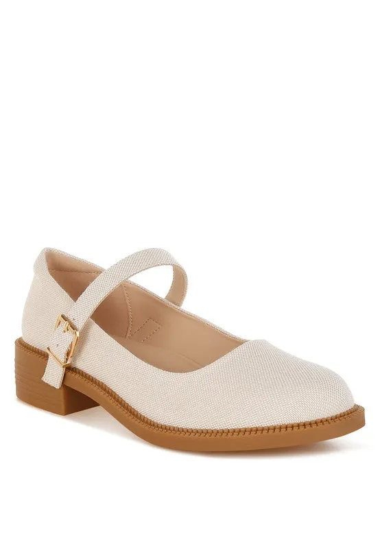 Bibeta Canvas Mary Jane Shoes