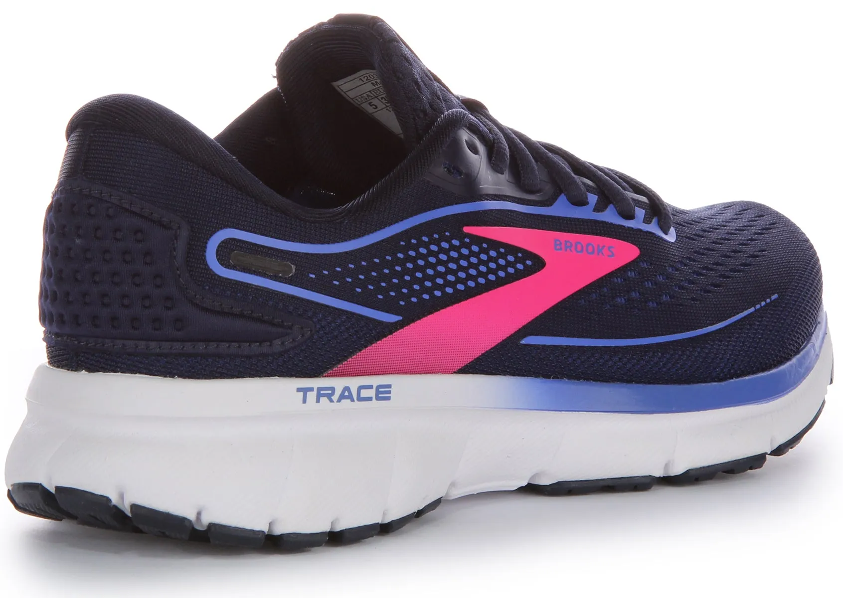 Brooks Trace 2 In Blue Pink Medium Width For Women