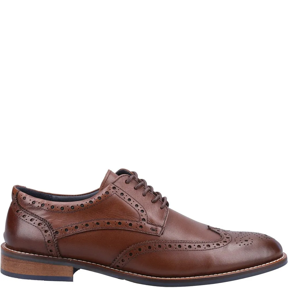Mens Classic Brown Leather Brogue Shoes