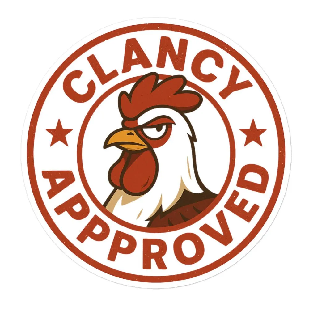 Clancy Approved Sticker