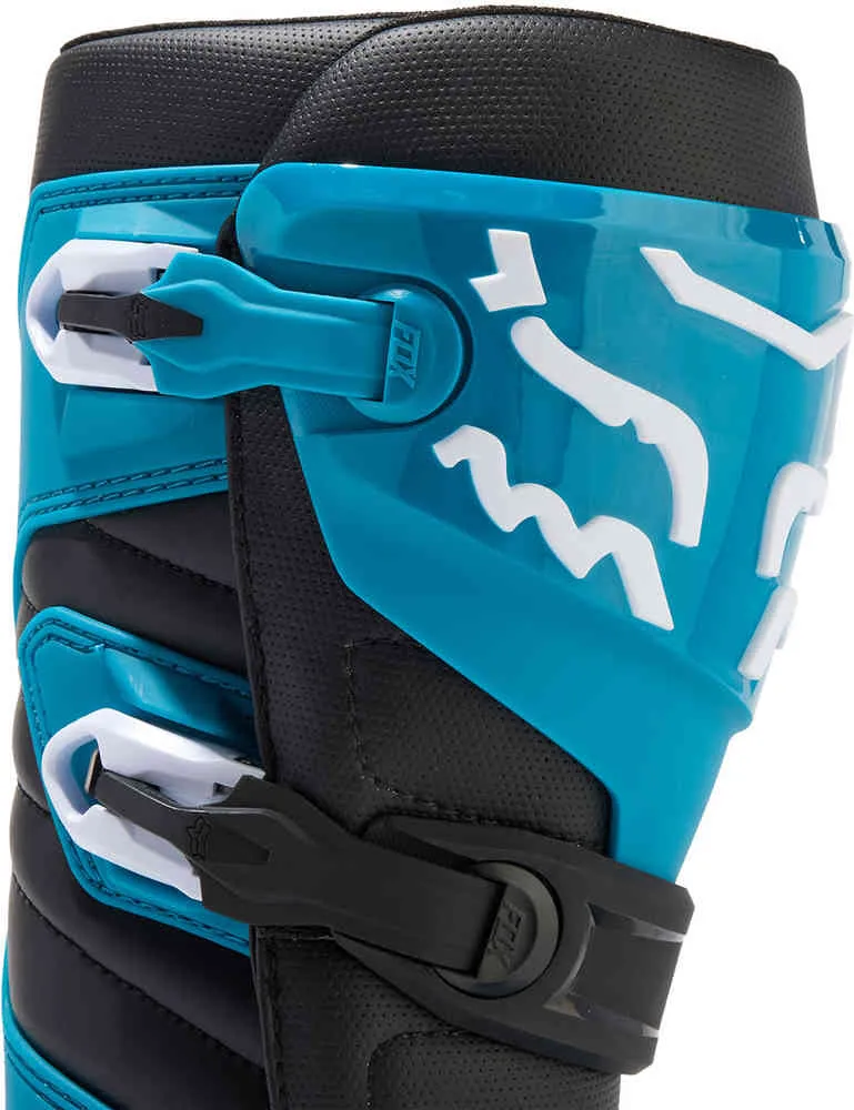 Comp FOX Motocross Boots, Blue/Yellow