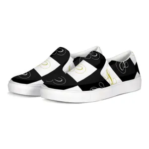 Double A - Black backgroun Slip-On Canvas Shoe