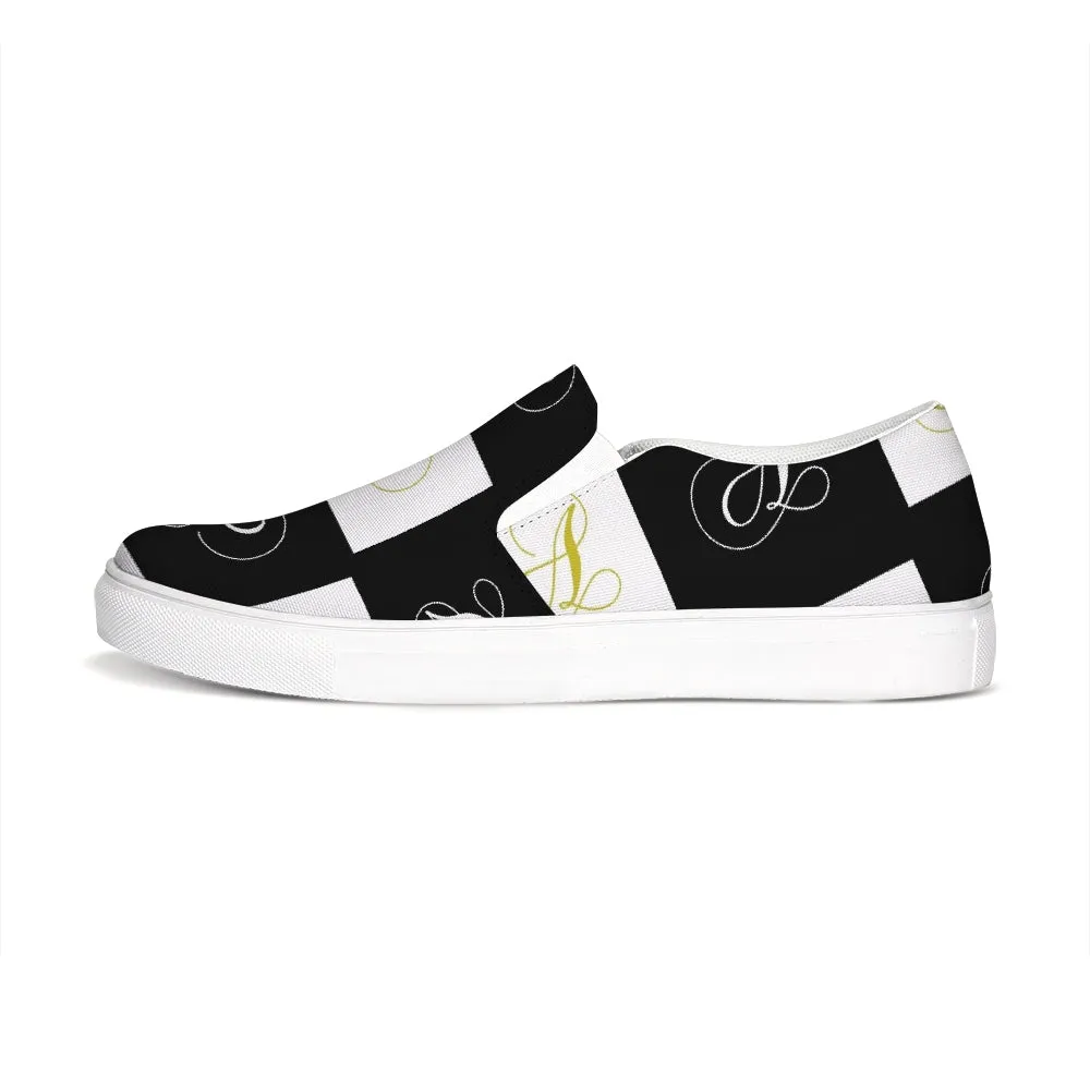 Double A - Black backgroun Slip-On Canvas Shoe