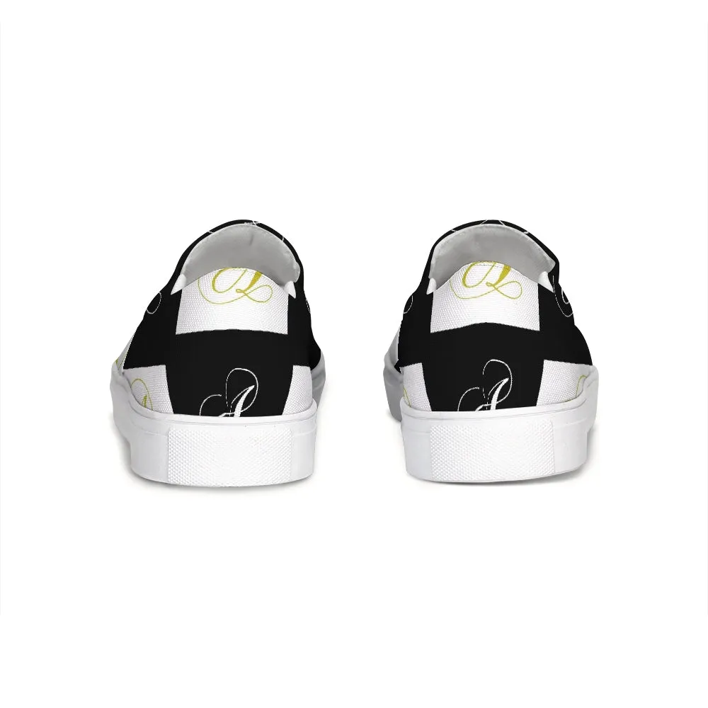 Double A - Black backgroun Slip-On Canvas Shoe
