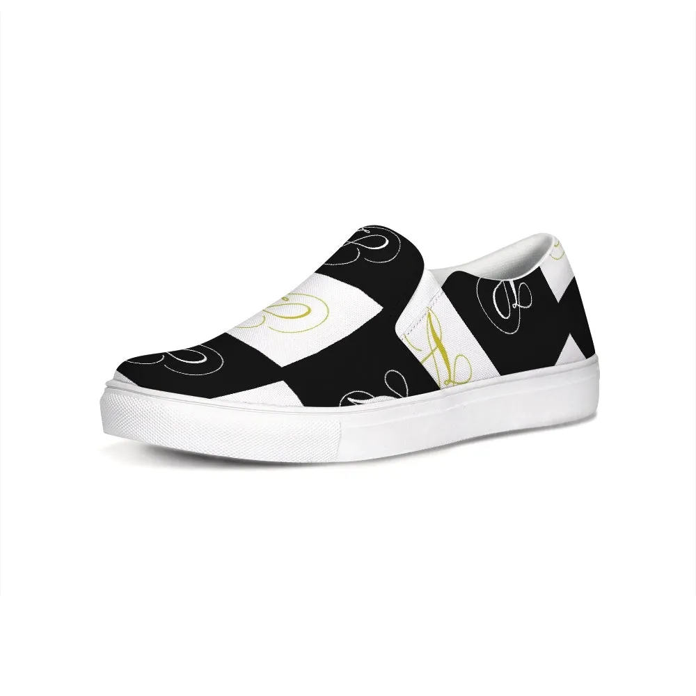 Double A - Black backgroun Slip-On Canvas Shoe