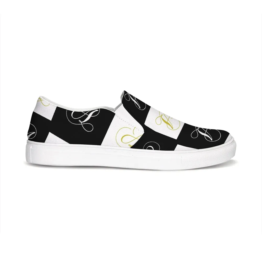 Double A - Black backgroun Slip-On Canvas Shoe