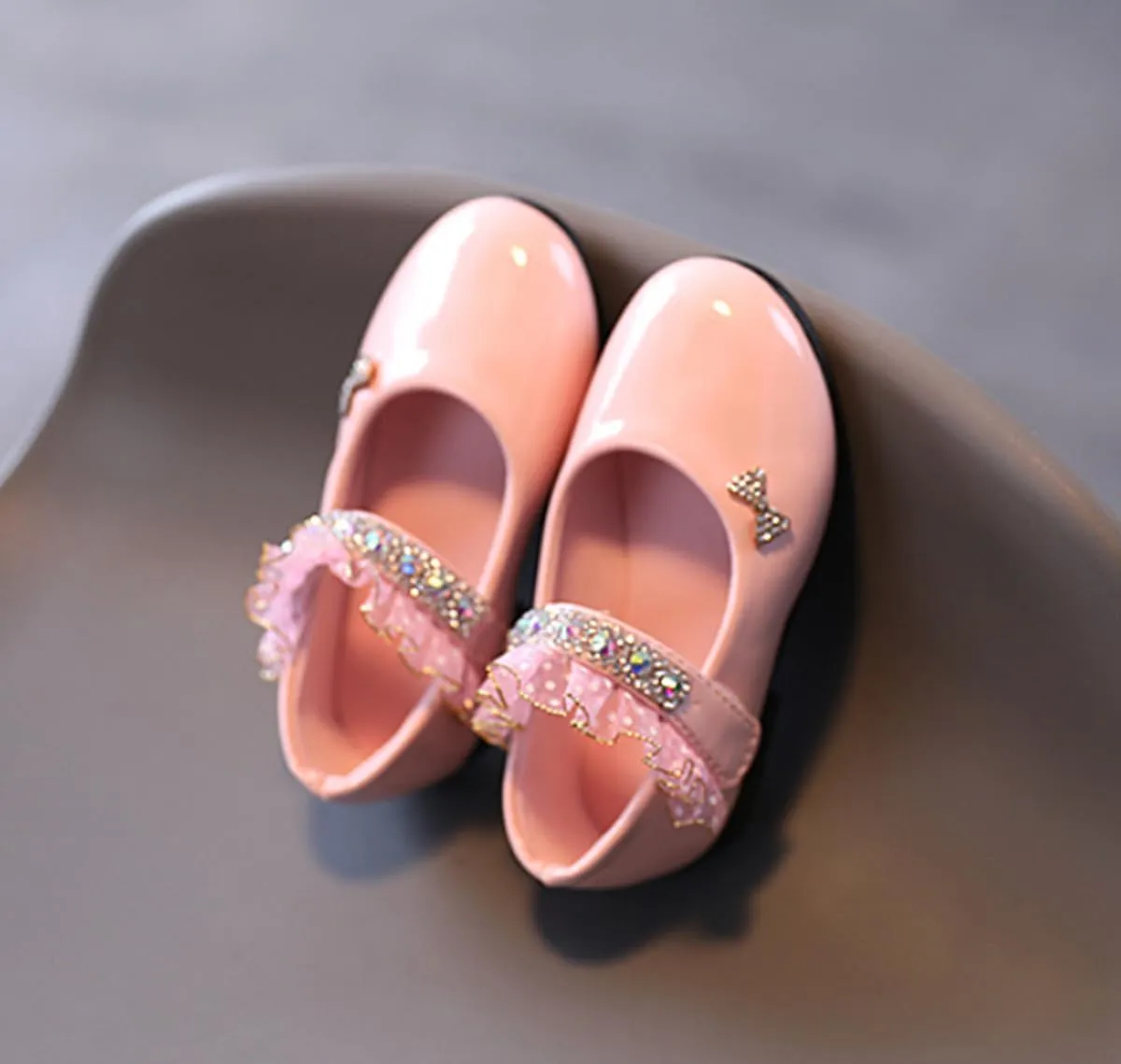 Girls Pu Leather Mary Jane Ballet Flats School Wedding Party Dress Shoes for Toddler/Little Kid