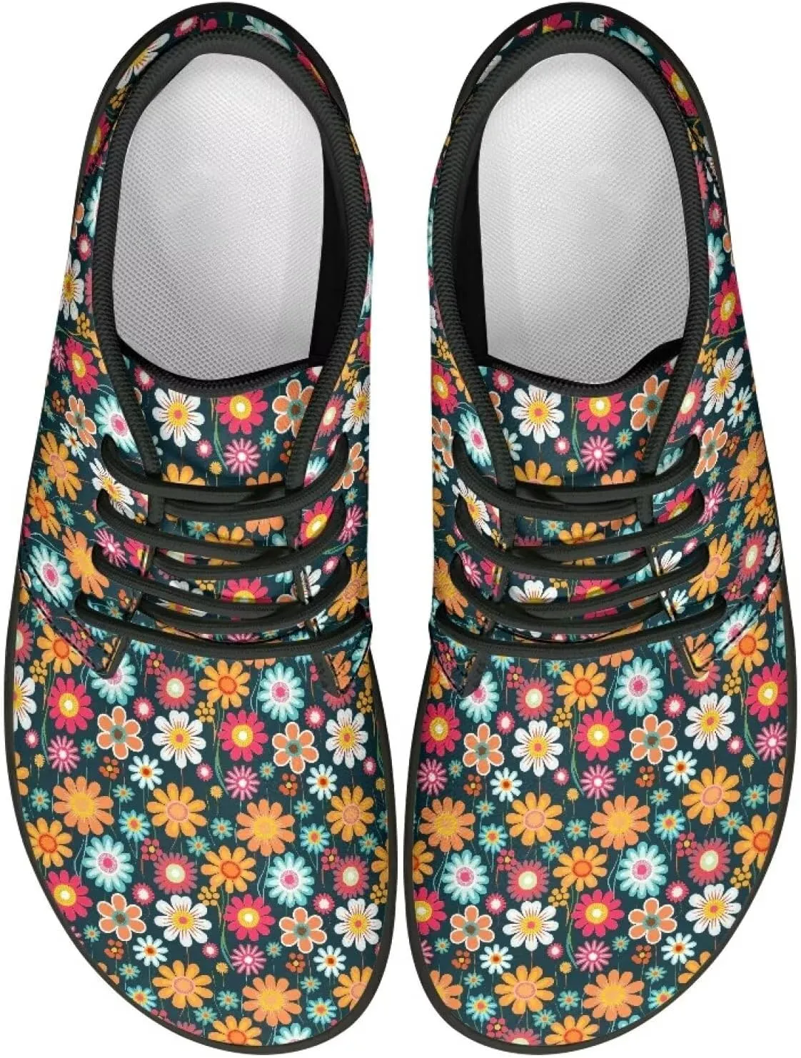 GOSTONG Minimalist Womens Barefoot Shoes Waterproof Hike Shoes Zero Drop Wide Sole Flats Athletic Sneakers Black US 5.5-13.5