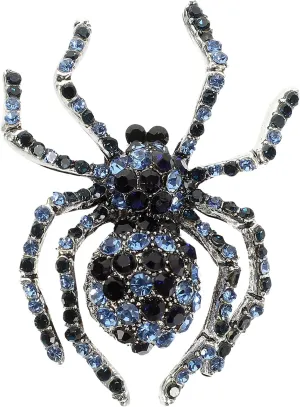 Halloween Vintage Spider Diamond Brooch Spider Brooch for Women and Men - Vintage Clothing Accessory