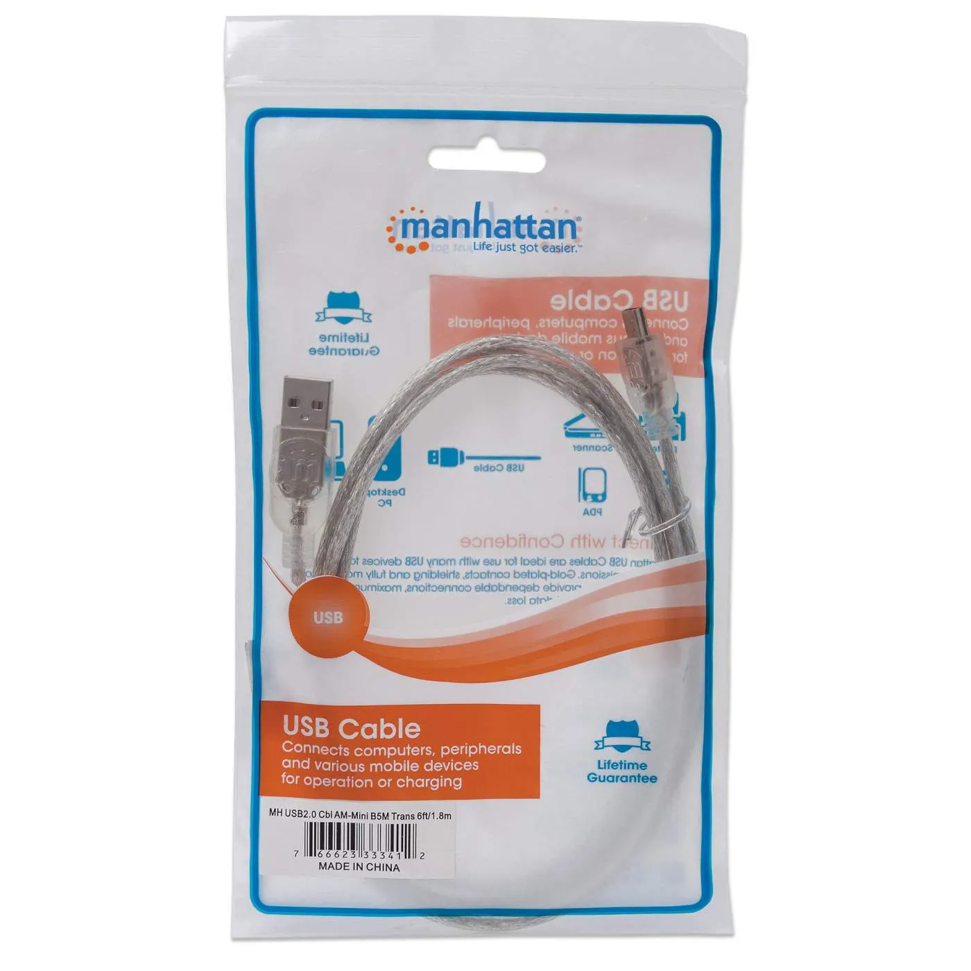 Hi-Speed USB Mini-B Device Cable