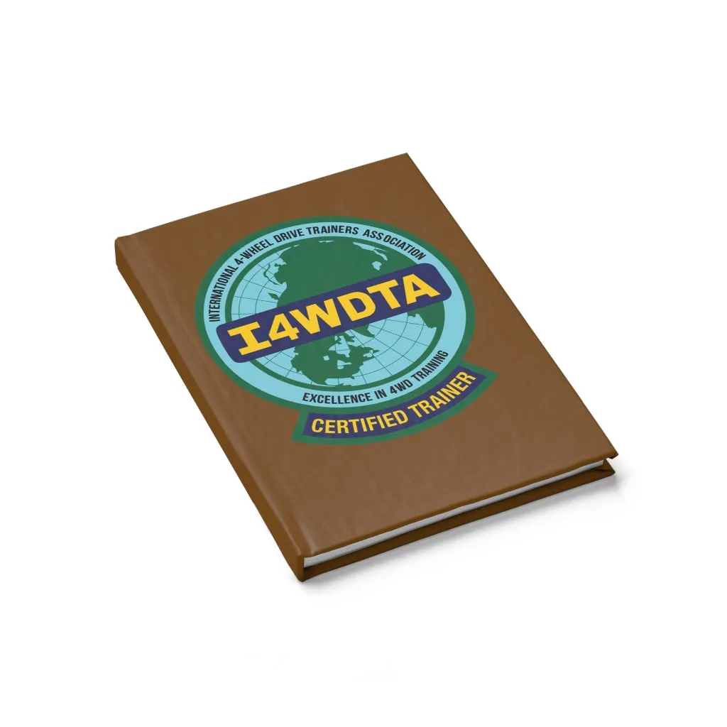 I4WDTA Logbook Journal - Ruled Line (CERTIFIED TRAINER ONLY)