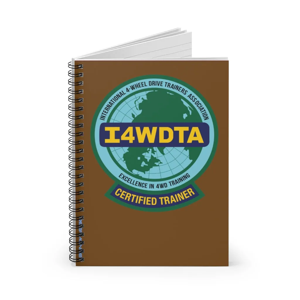 I4WDTA Logbook Spiral Bound Journal - Ruled Line (CERTIFIED TRAINER ONLY)