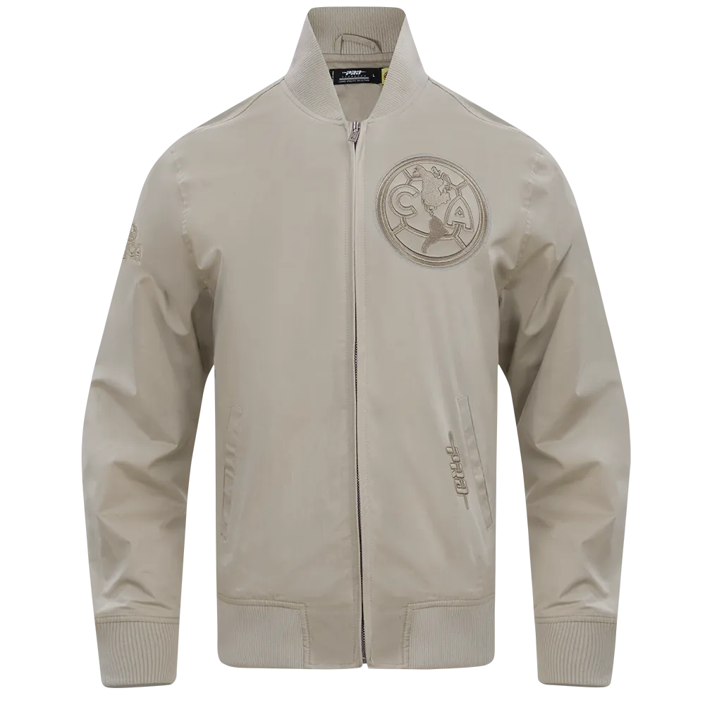 LIGA MX CLUB AMERICA NEUTRAL MEN'S TWILL JACKET (TAUPE)