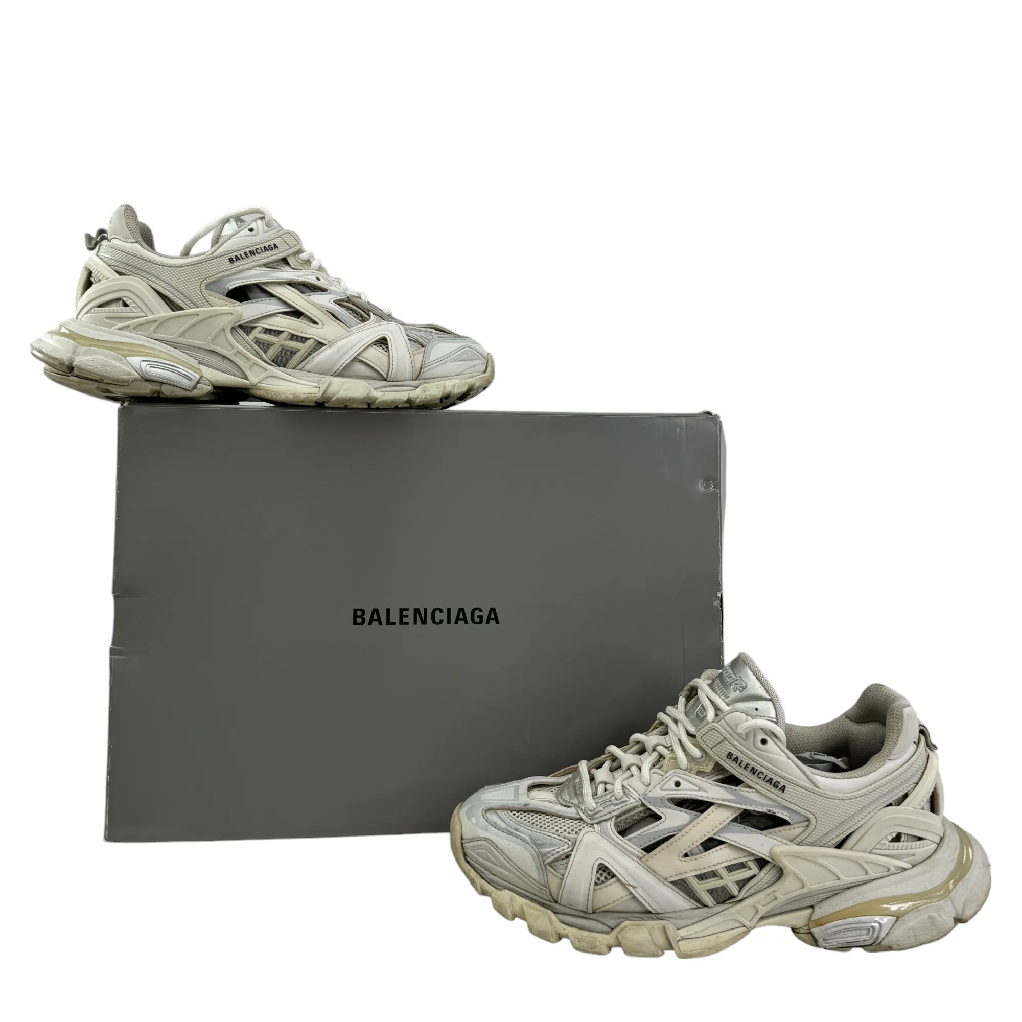 Men's Track Trainers White Size EU 42 / UK 8