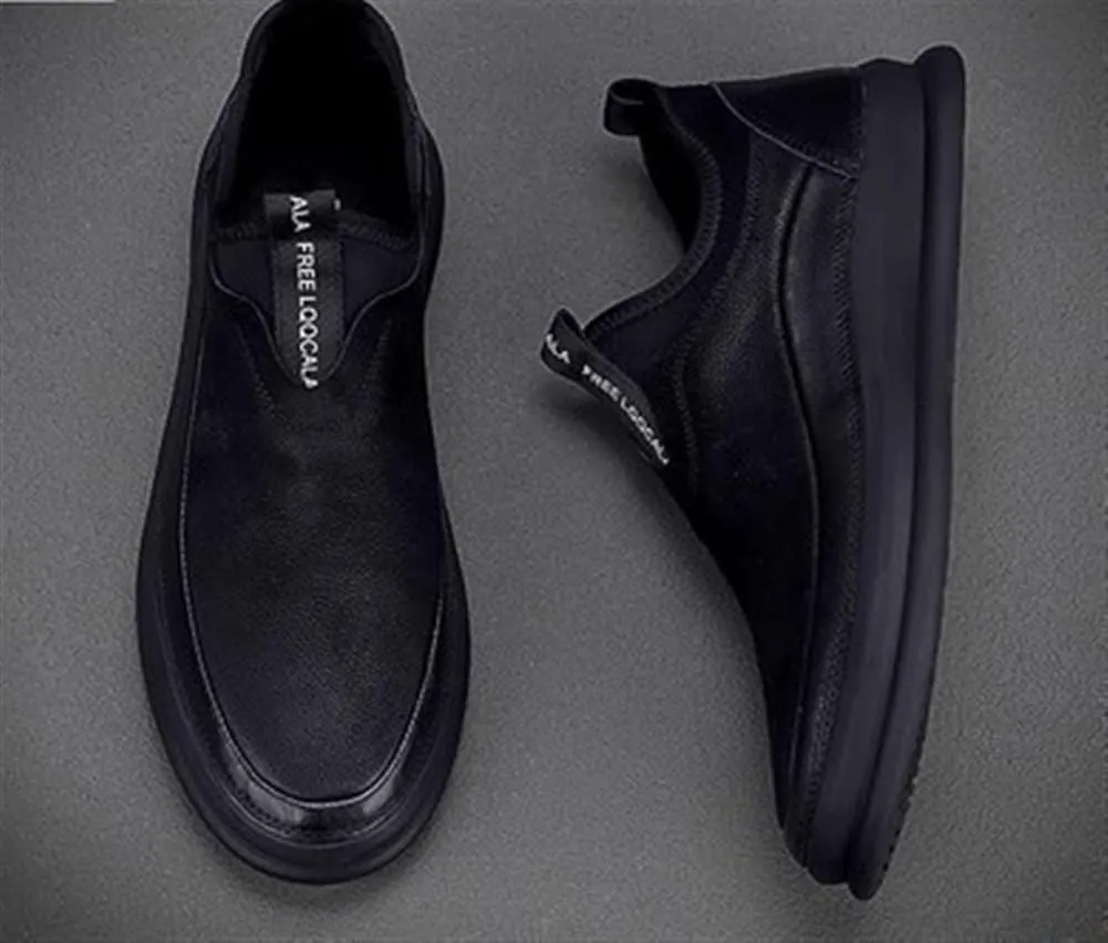 New Men Chelsea Boots Cap Toe Genuine Leather Behind Zip Slip On Non Slip Anti-slip Waterproof Wearable Dress Pull On
