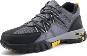 Steel Toe Shoes for Men,Non Slip Lightweight Work Shoes,Construction Industrial Work Boots,Comfortable Breathable Safety Steel Toe Sneakers for Men.