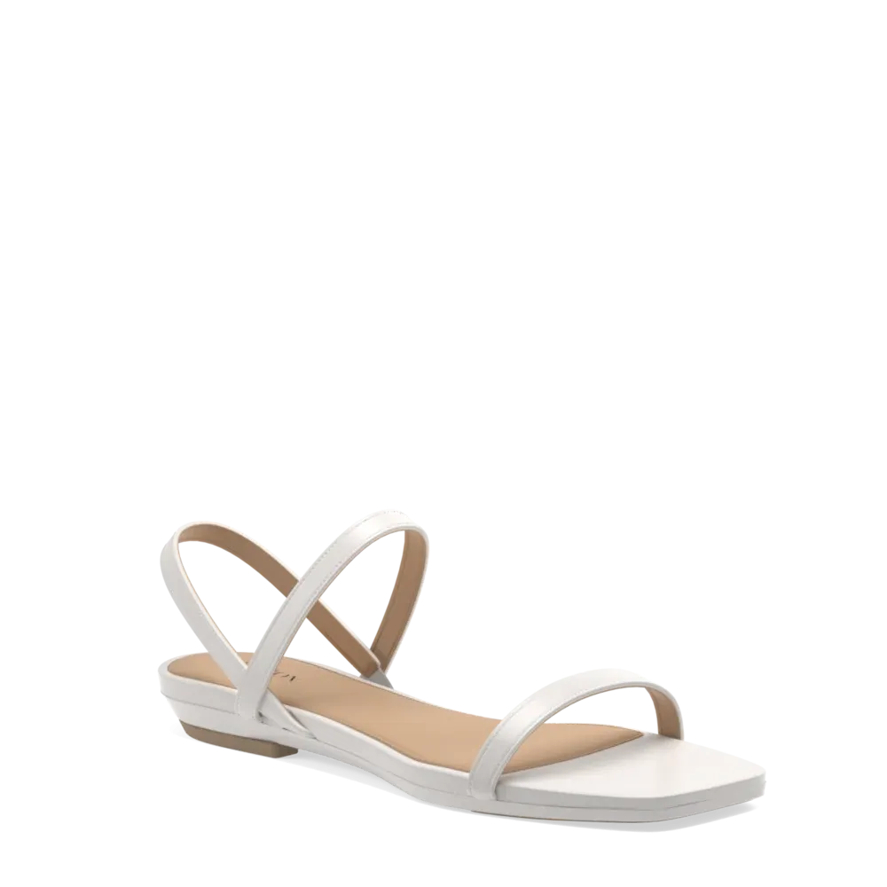 The Miranda - White   Block Heel Kit 3 White-FINAL SALE
