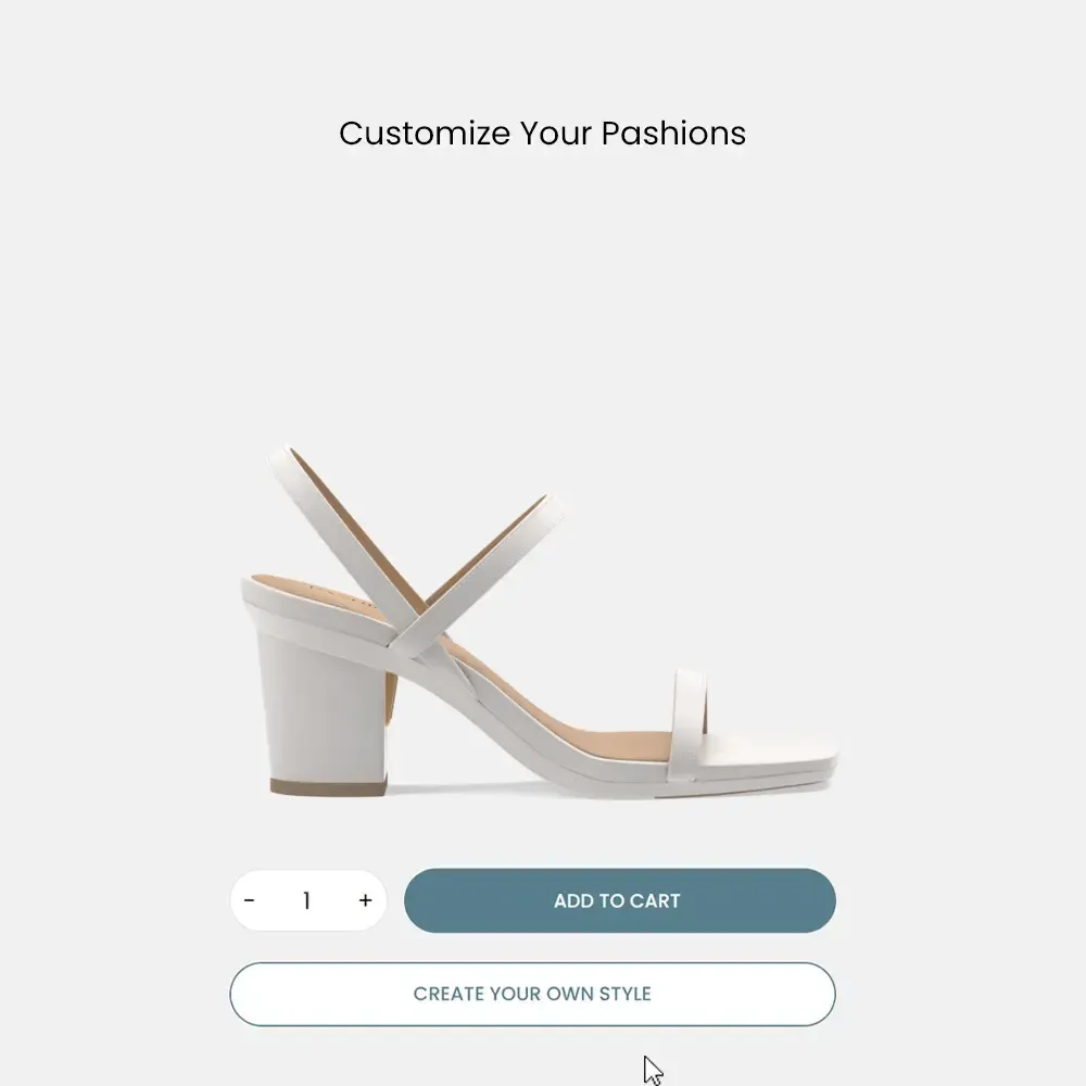 The Miranda - White   Block Heel Kit 3 White-FINAL SALE