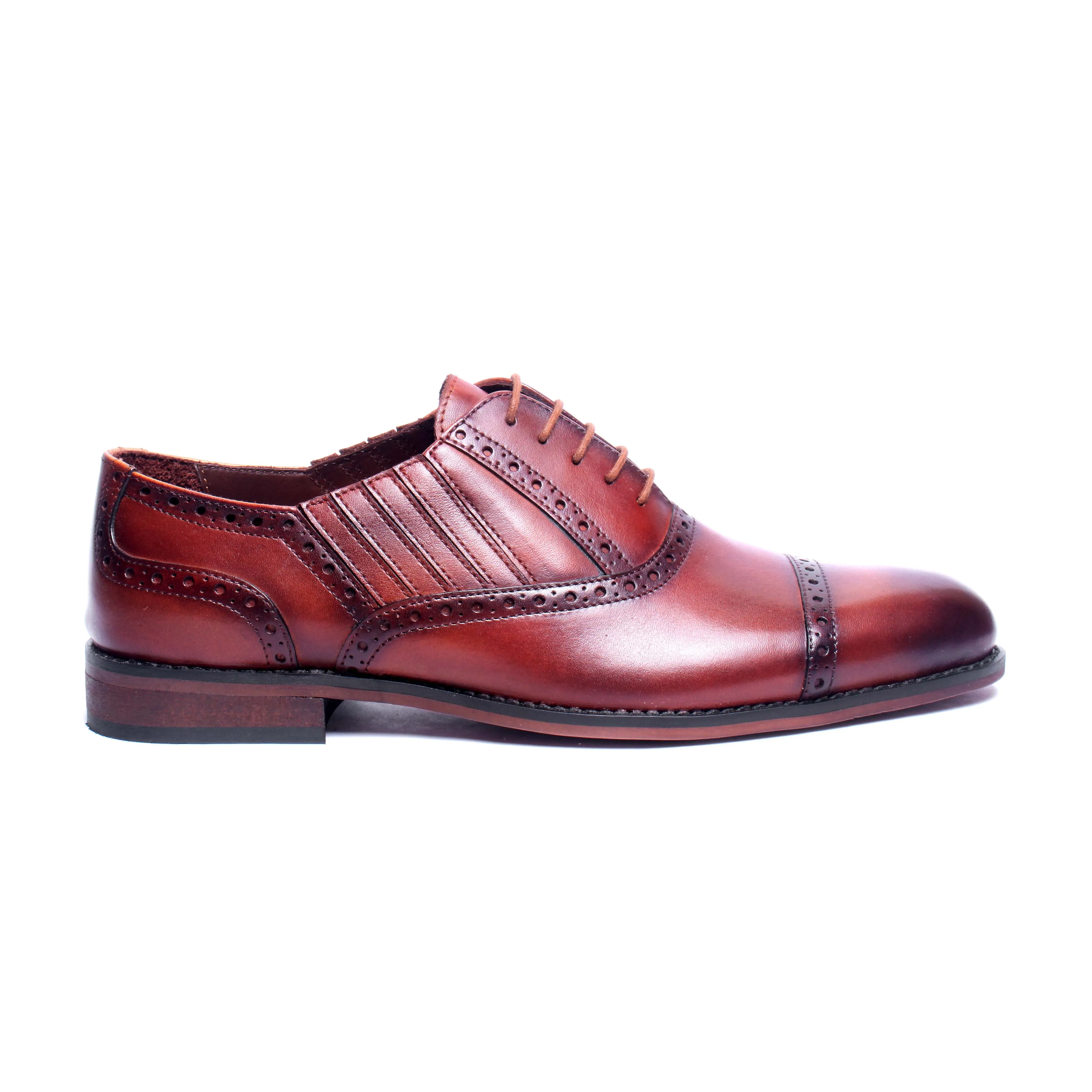 Toe Cap Oxfords Elastic