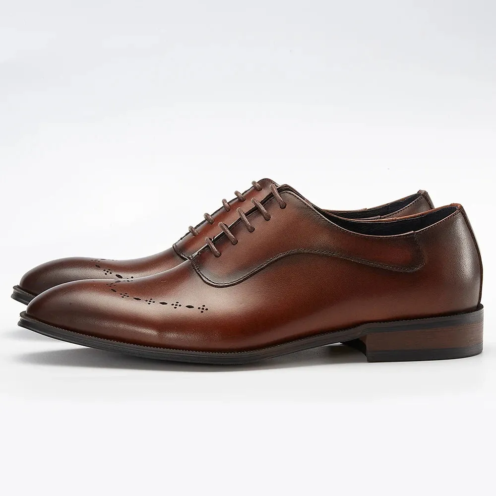 Trend4us Men's Classic Leather Oxford Shoes