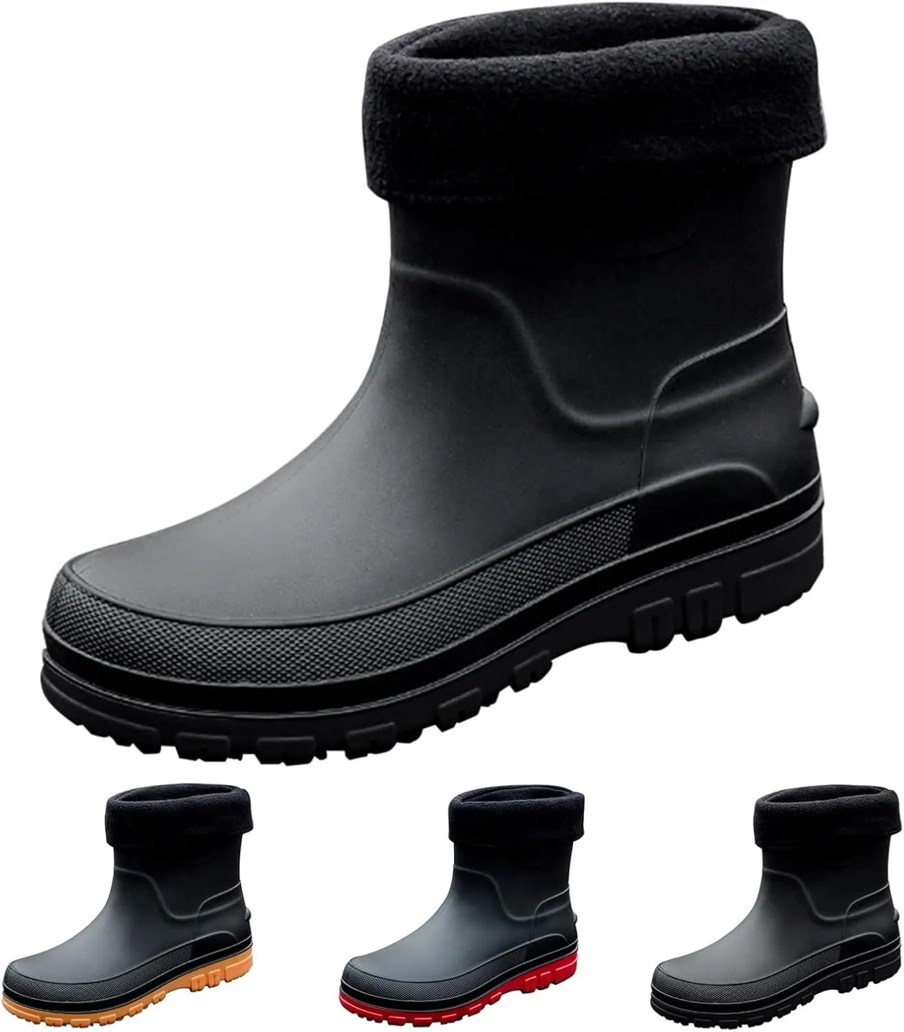 Waterproof Non-Slip Rain Boots for Outdoor Trendy Rain Boots for Women and Men with Anti-Slip Sole