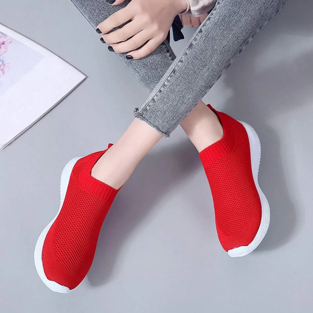 Women's Fashion Sneaker Non Slip Breathable Lightweight Comfortable Lace Up Slip On Tennis Shoes Arch Support Loafers Shoes for Women Waterproof Sneakers Women