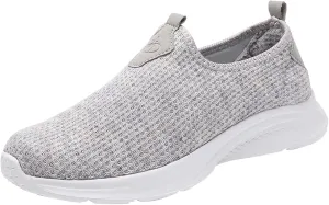 Womens Orthopedic Slip On Loafers Walking Shoes with Arch Support Comfortable Sneakers for Plantar Fasciitis Relief Foot Pain Casual Diabetic Swollen Feet